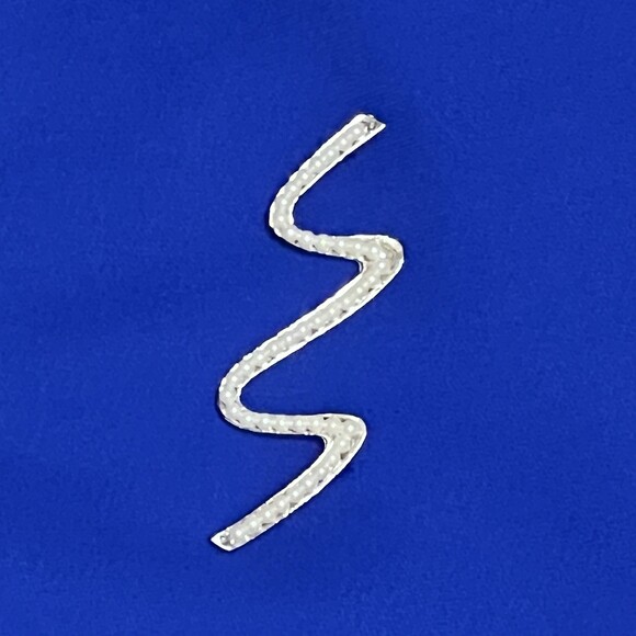 S.L. Fashions Petites 6P Royal Blue Open Front Jacket Beaded Embellished Blazer - Picture 5 of 16